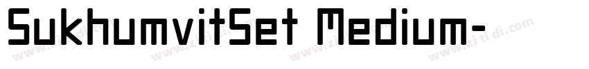 SukhumvitSet Medium字体转换